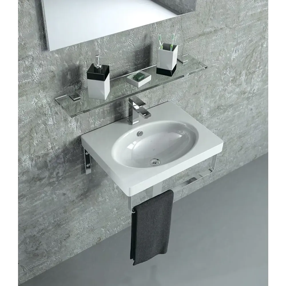 Фото 4 Раковина SANITA LUXE NXT60SLWB01KR фарфор 60.2см Фото 4 Раковина SANITA LUXE NXT60SLWB01KR фарфор 60.2см