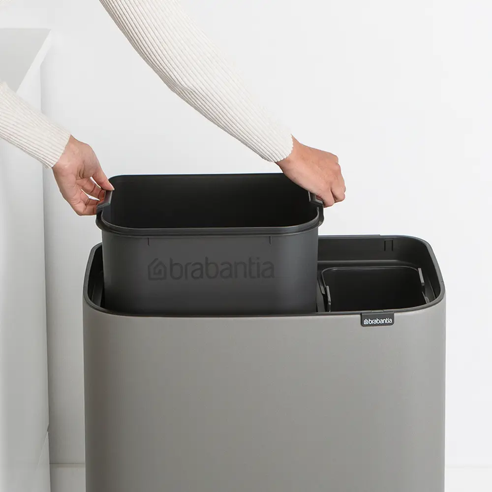 Фото 3 Мусорный бак Brabantia Bo 127243 34л серый Фото 3 Мусорный бак Brabantia Bo 127243 34л серый