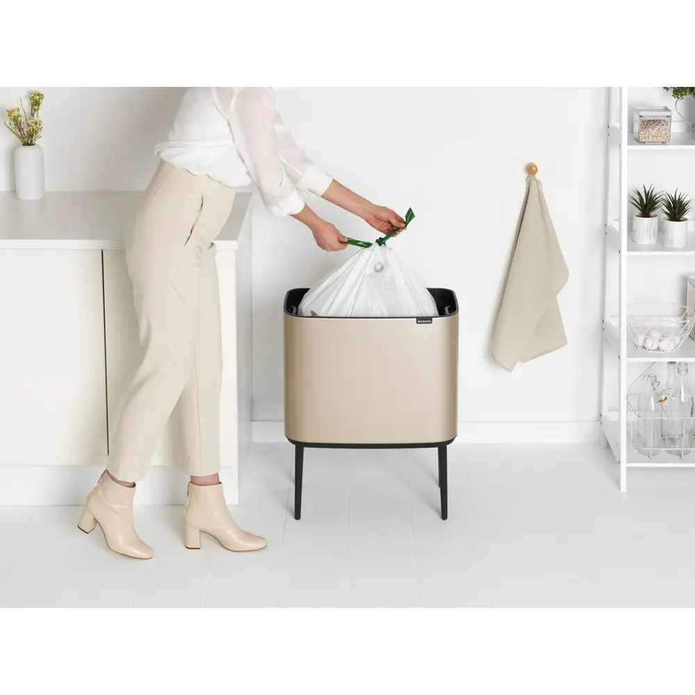 Фото 4 Мусорные баки для ванной Brabantia Bo 304583 36л шампань