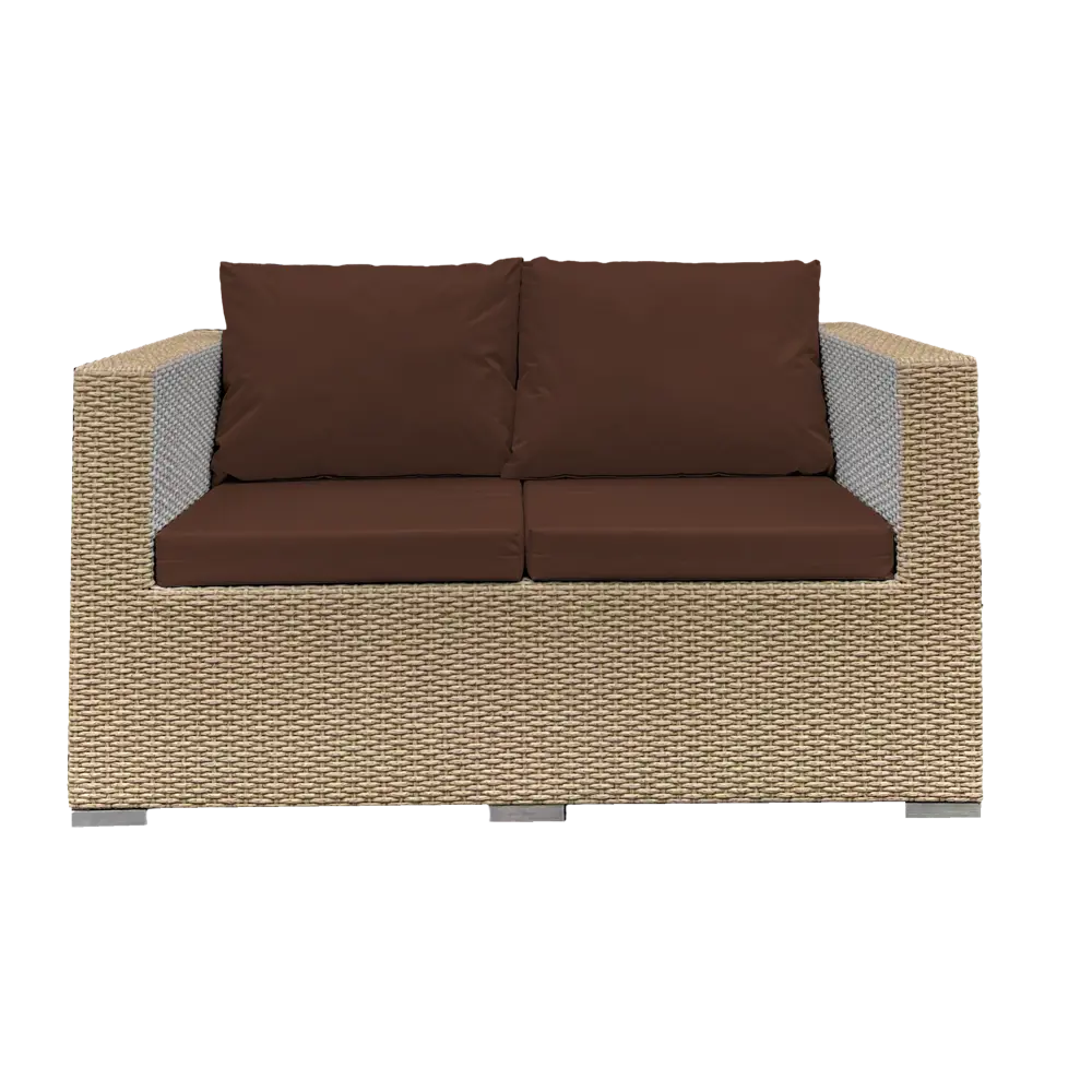 Фото 5 Набор садовой мебели Монтенегро искусственный ротанг бежевый: Диван кресло 2 шт и стол Фото 5 Набор садовой мебели Монтенегро искусственный ротанг бежевый: Диван кресло 2 шт и стол