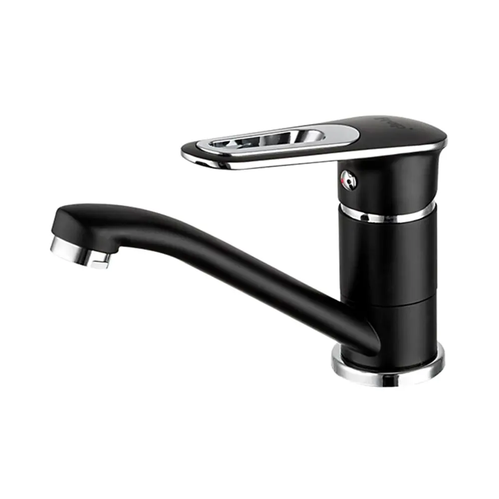 Фото Однорычажный смеситель Frap F4549-6 14.3 см цвет черный