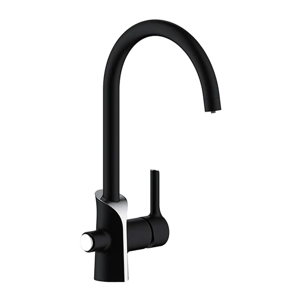 Фото Однорычажный смеситель Gappo G4303-6 25.1 см цвет черный