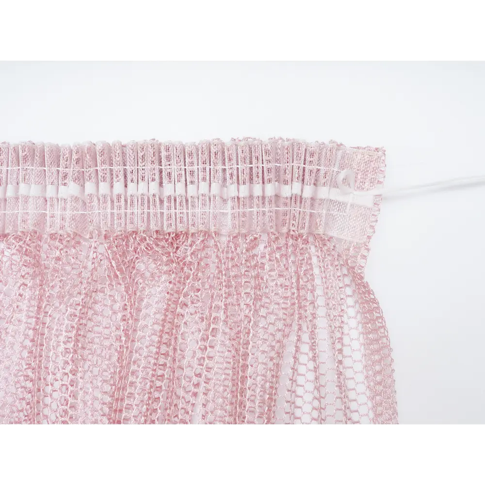 Фото 6 Тюль на шторной ленте Соты 300x260 цвет розовый