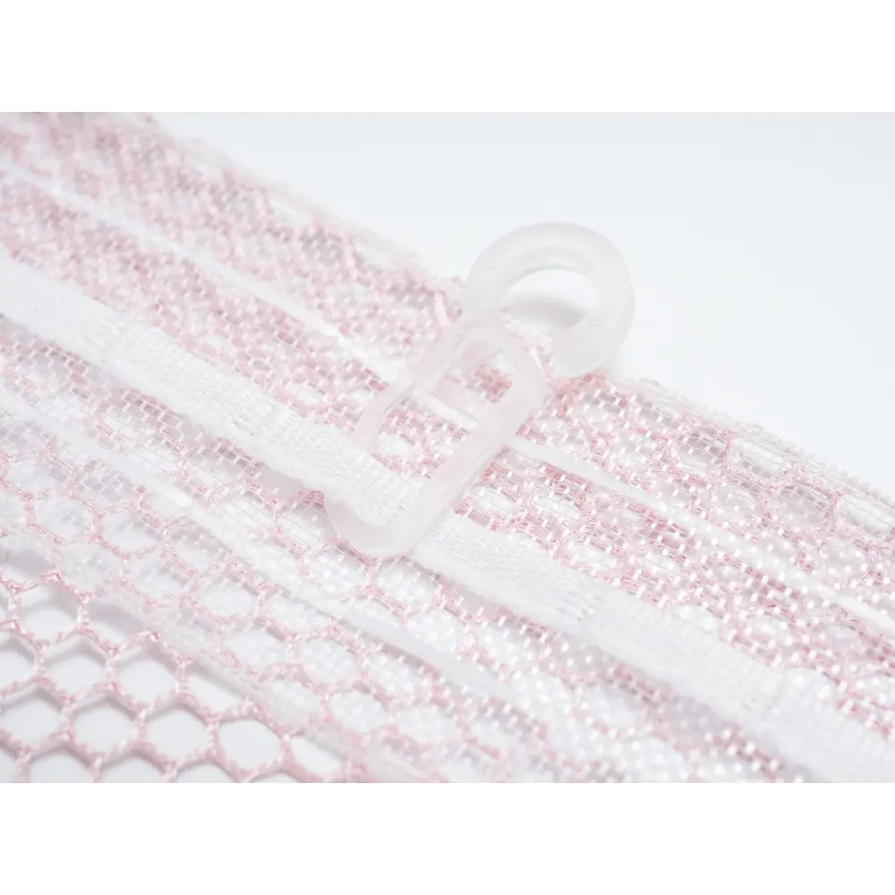 Фото 5 Тюль на шторной ленте Соты 400x270 цвет розовый