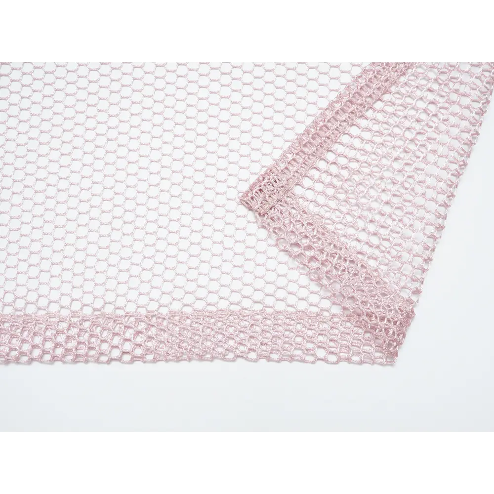 Фото Тюль на шторной ленте Соты 500x260 цвет розовый Фото Тюль на шторной ленте Соты 500x260 цвет розовый