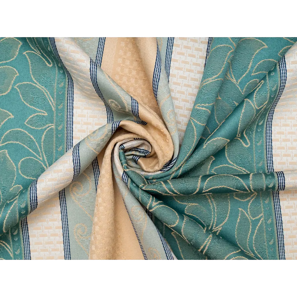 Фото 4 Штора на шторной ленте Вензель-Полоса 170x250 цвет зеленый Фото 4 Штора на шторной ленте Вензель-Полоса 170x250 цвет зеленый