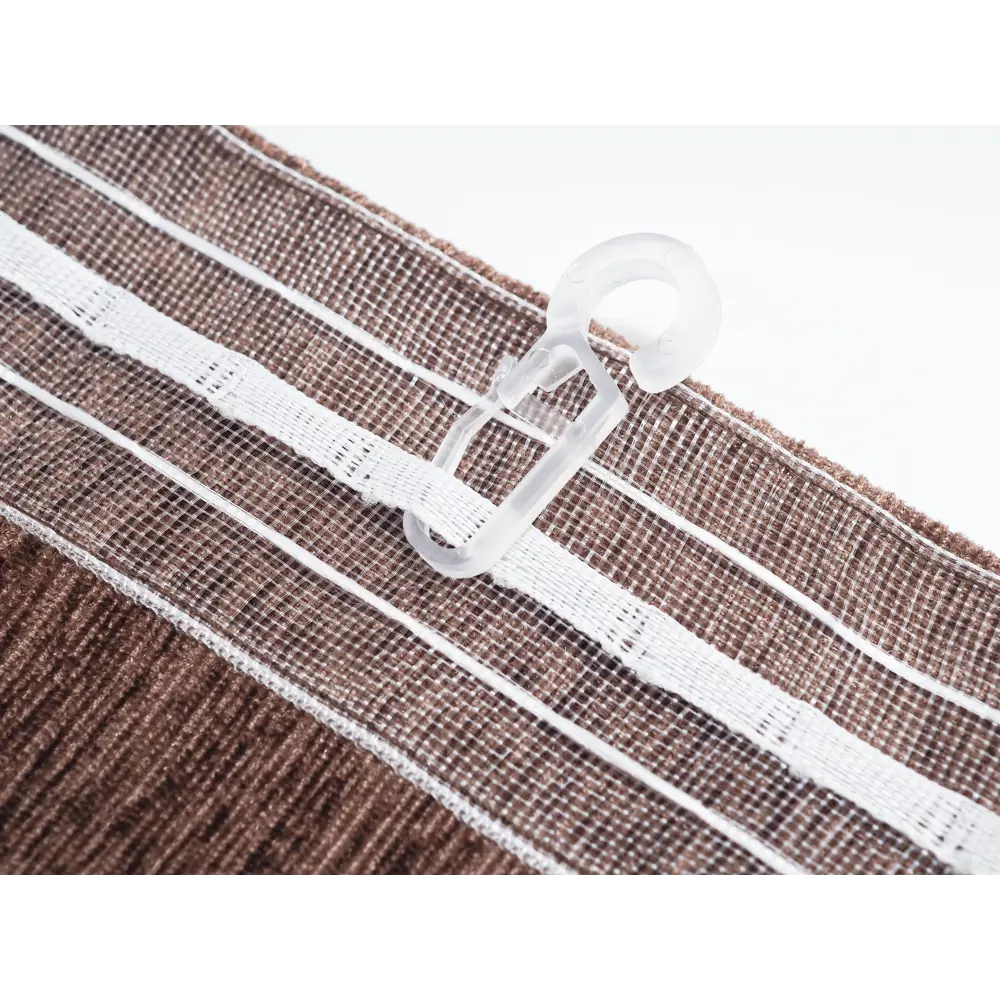 Фото 6 Штора на шторной ленте 170x260 цвет коричневый