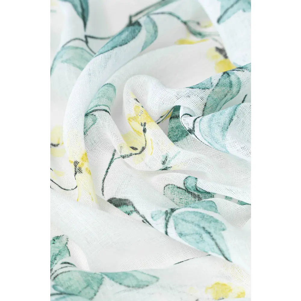 Фото 5 Тюль на шторной ленте Желтые рисунок цветочный 300x260 рисунок цветочный цвет белый