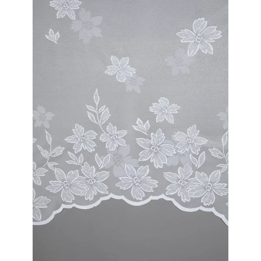 Фото 6 Тюль на шторной ленте для кухни Арка 300х170 рисунок цветочный цвет белый Фото 6 Тюль на шторной ленте для кухни Арка 300х170 рисунок цветочный цвет белый