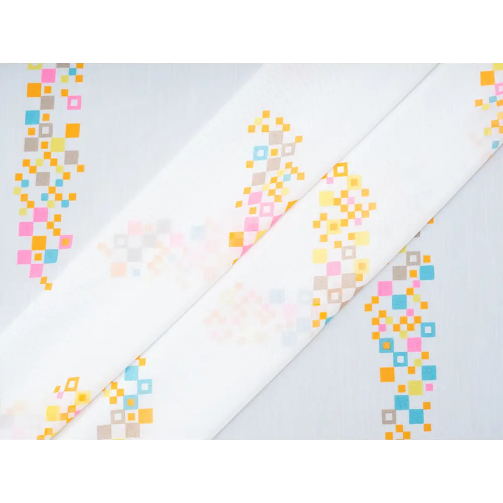 Фото 2 Тюль на шторной ленте Пикассо 300x270 цвет розовый