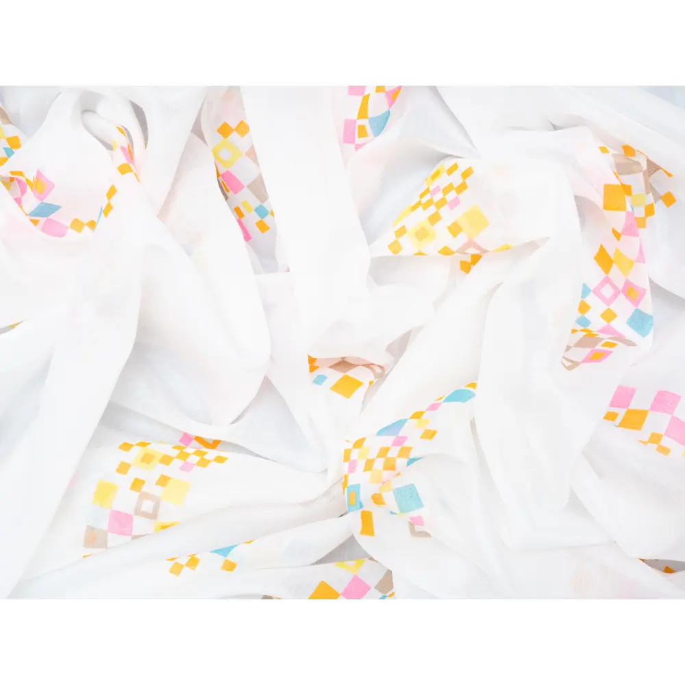 Фото 3 Тюль на шторной ленте Пикассо 300x270 цвет розовый