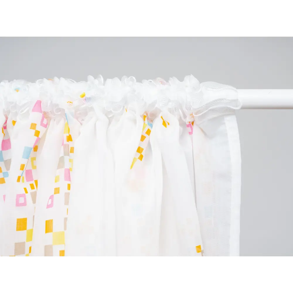 Фото 14 Тюль на шторной ленте Пикассо 300x270 цвет розовый