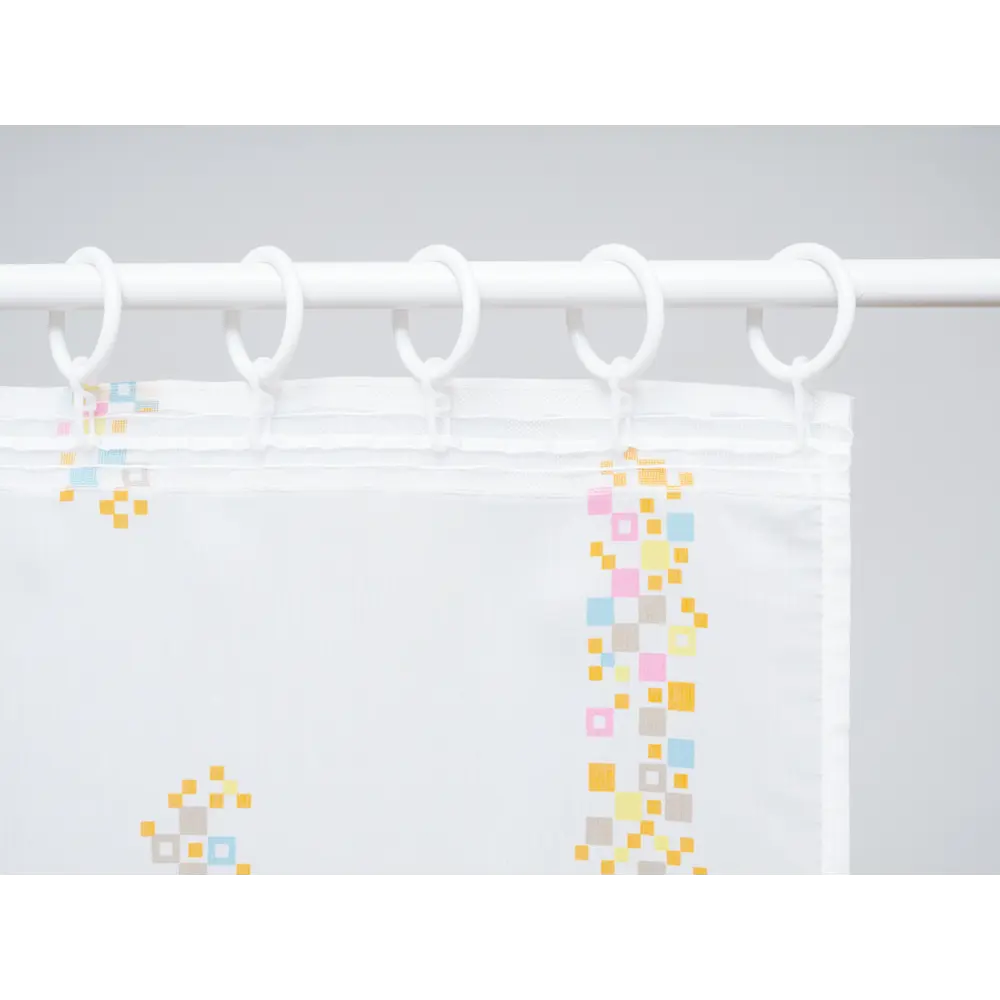 Фото 15 Тюль на шторной ленте Пикассо 300x270 цвет розовый