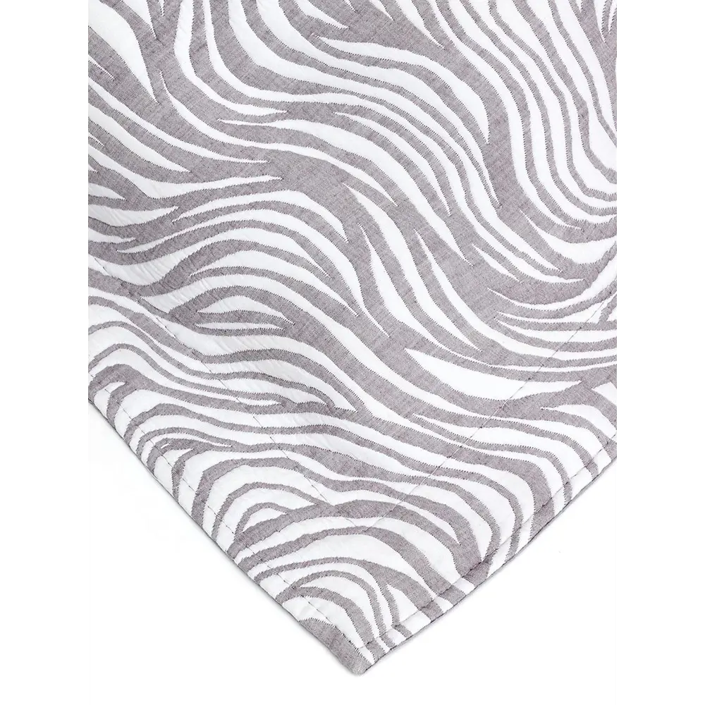 Фото 2 Комплект наволочек DeNastia Зебра 50x70 см хлопок и полиэстер цвет серый