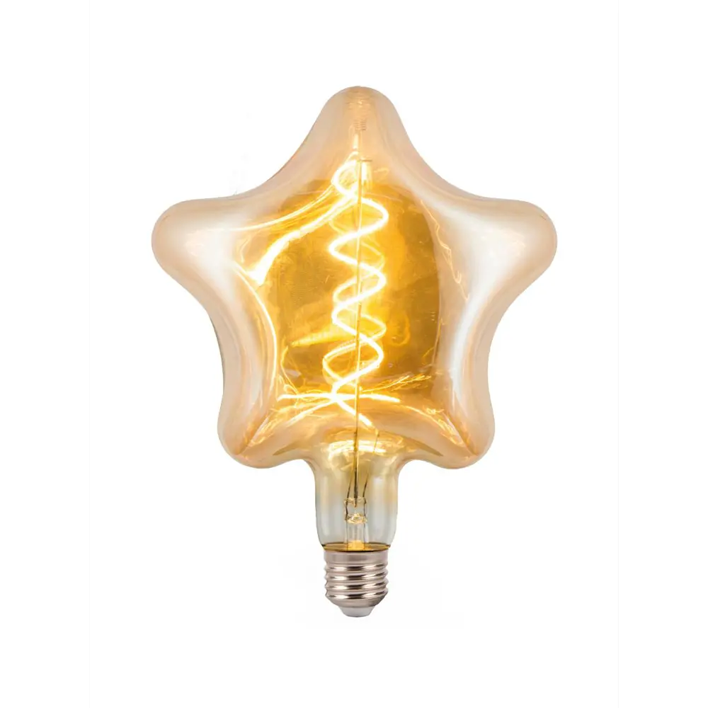 Фото Лампа светодиодная HIPER Filament Star HL-2259 E27 220 В 6 Вт декоративная фигура 450 Лм теплый белый свет Фото Лампа светодиодная HIPER Filament Star HL-2259 E27 220 В 6 Вт декоративная фигура 450 Лм теплый белый свет