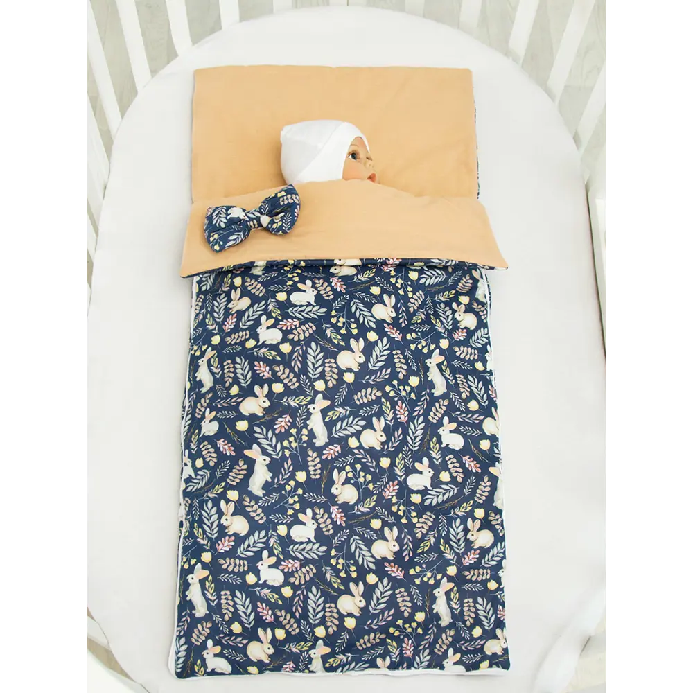 Фото 2 Спальный мешок детский Amarobaby Magic Sleep Зайчики синий Фото 2 Спальный мешок детский Amarobaby Magic Sleep Зайчики синий