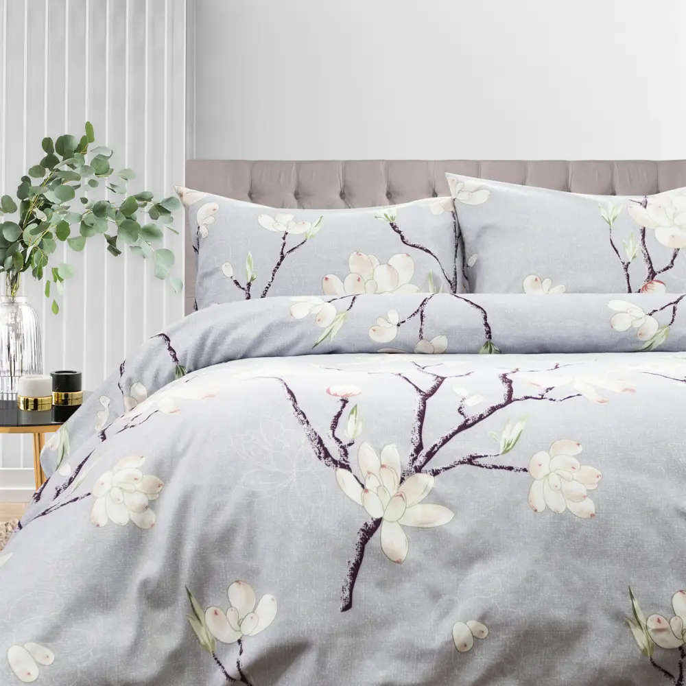 Фото Комплект постельного белья Dome Jeanette евро, сатин, разноцветный Фото Комплект постельного белья Dome Jeanette евро, сатин, разноцветный