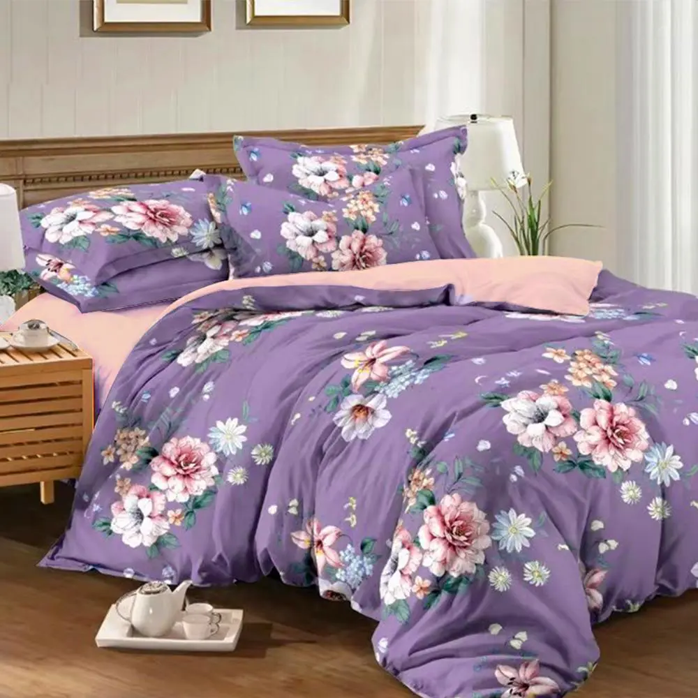 Фото Комплект постельного белья Dome Diora евро, сатин, разноцветный Фото Комплект постельного белья Dome Diora евро, сатин, разноцветный