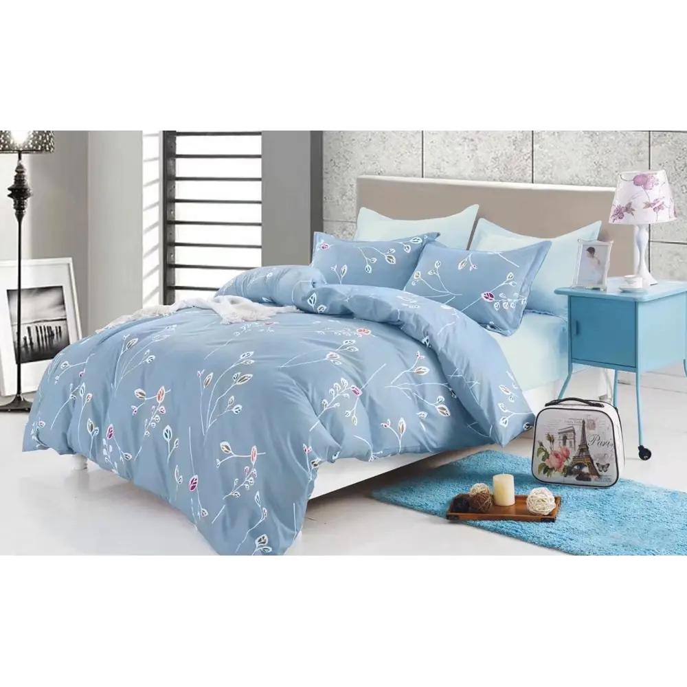 Фото 2 Комплект постельного белья Dome Feodora евро, сатин, разноцветный Фото 2 Комплект постельного белья Dome Feodora евро, сатин, разноцветный