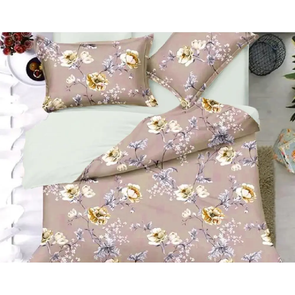 Фото 2 Комплект постельного белья Dome Roslin евро, сатин, разноцветный Фото 2 Комплект постельного белья Dome Roslin евро, сатин, разноцветный