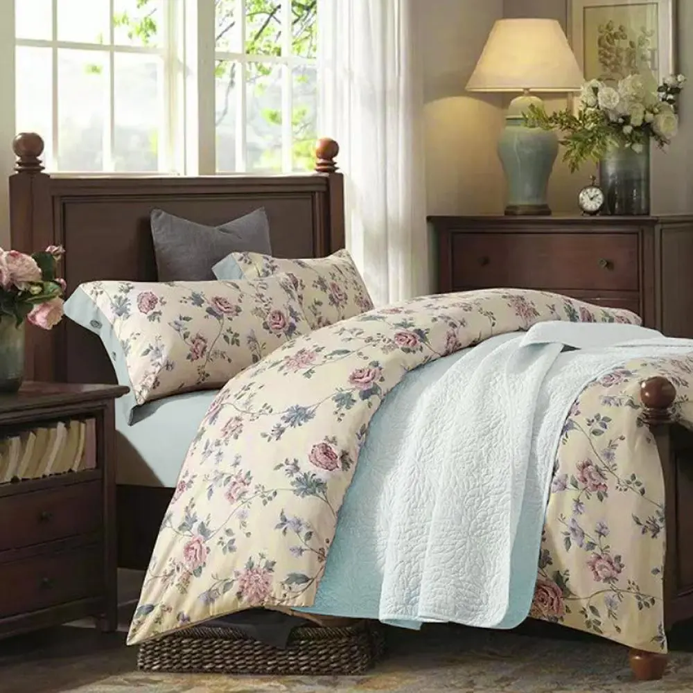 Фото Комплект постельного белья Dome Сараби евро, сатин, разноцветный Фото Комплект постельного белья Dome Сараби евро, сатин, разноцветный