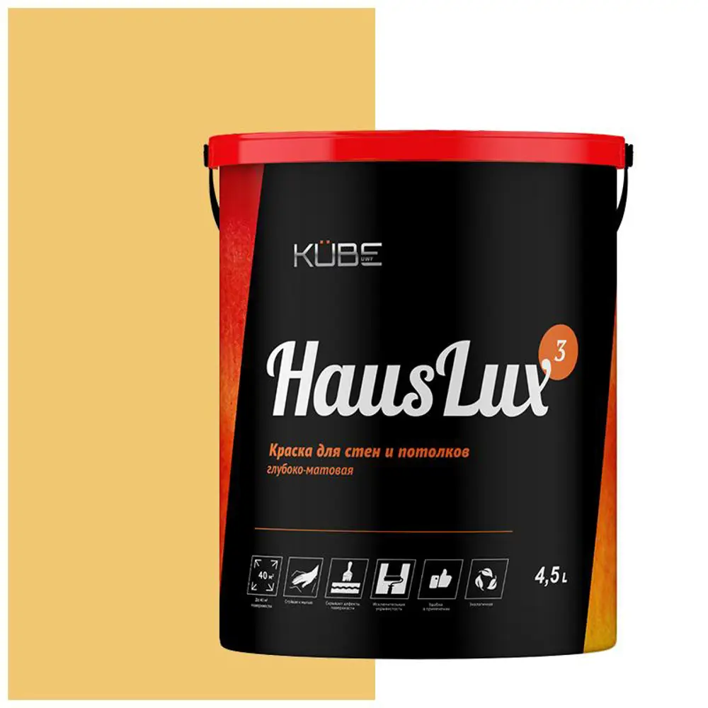 Фото 2 Краска для стен и потолков UWFKUBE Kube HausLux3Kube21 цвет коричневый/светло-серый 4.5 л Фото 2 Краска для стен и потолков UWFKUBE Kube HausLux3Kube21 цвет коричневый/светло-серый 4.5 л