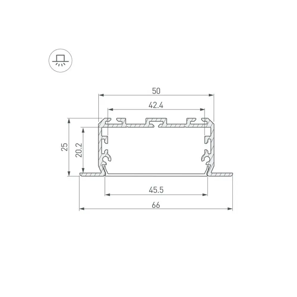 Фото 3 Профиль Arlight KLUS-POWER-W50-FS-2000 ANOD 028919 Фото 3 Профиль Arlight KLUS-POWER-W50-FS-2000 ANOD 028919