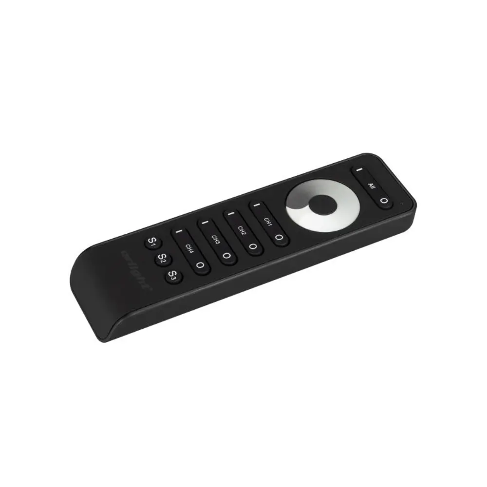 Фото 4 Пульт Arlight SMART-R33-DIM Black 4 канала 2.4G 032941 Фото 4 Пульт Arlight SMART-R33-DIM Black 4 канала 2.4G 032941