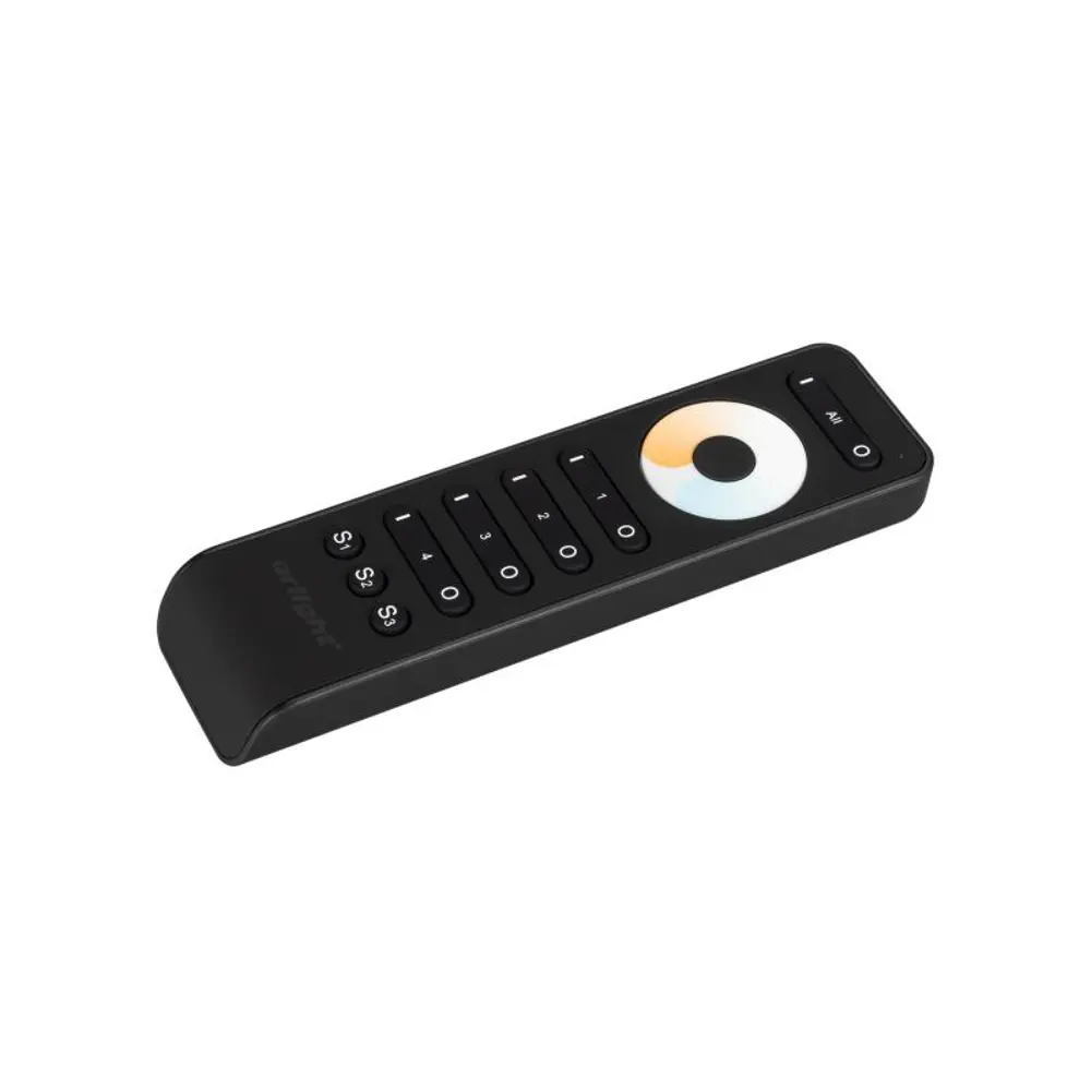 Фото 4 Пульт Arlight SMART-R33-MIX Black 4 зоны 2.4G 032942 Фото 4 Пульт Arlight SMART-R33-MIX Black 4 зоны 2.4G 032942
