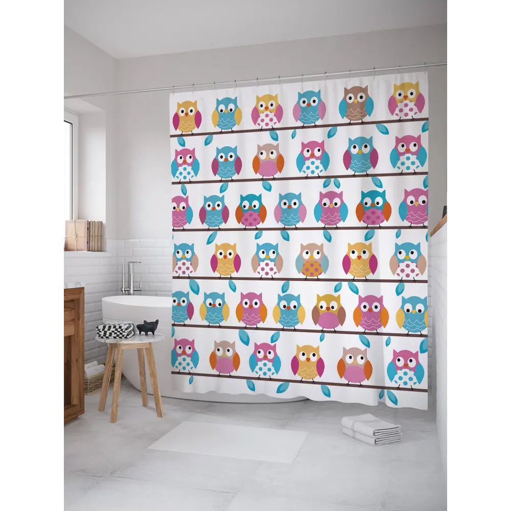 Фото Шторка для ванной комнаты JoyArty sc_6908 200x180см цвет синий Фото Шторка для ванной комнаты JoyArty sc_6908 200x180см цвет синий