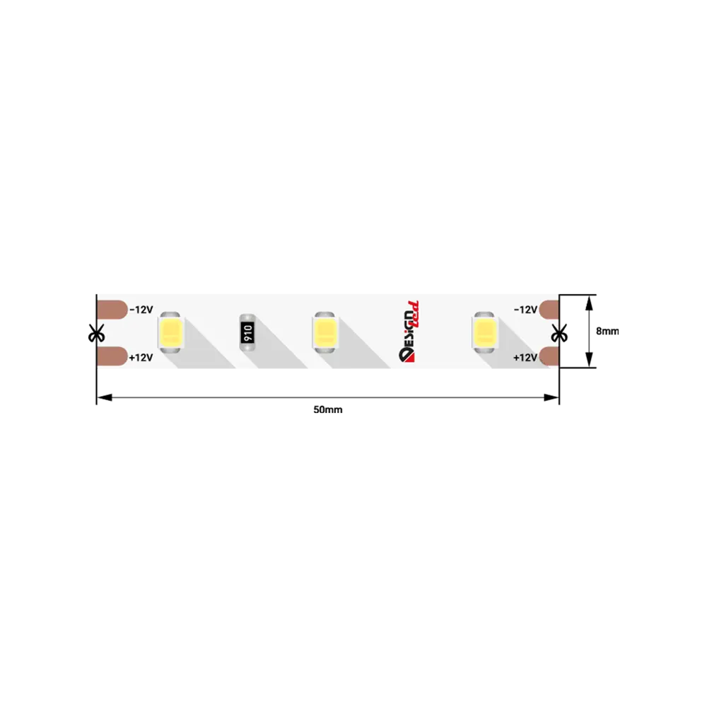 Фото 2 Светодиодная лента DESIGNLED DSG260-12-W-33 60 диод/7.20 Вт/м 12 В IP33 5 м холодный белый свет Фото 2 Светодиодная лента DESIGNLED DSG260-12-W-33 60 диод/7.20 Вт/м 12 В IP33 5 м холодный белый свет