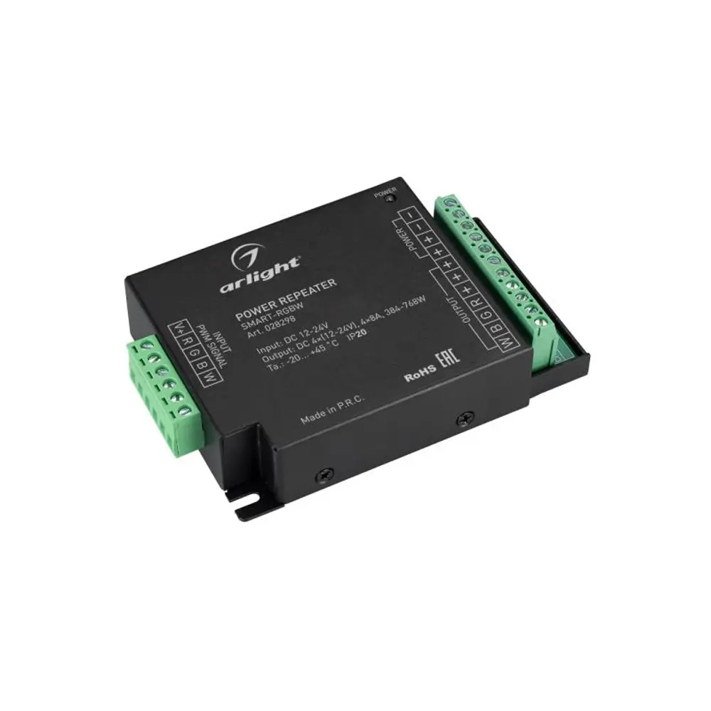Фото Усилитель Arlight SMART-RGBW 12-24V 4x8A 028298 Фото Усилитель Arlight SMART-RGBW 12-24V 4x8A 028298