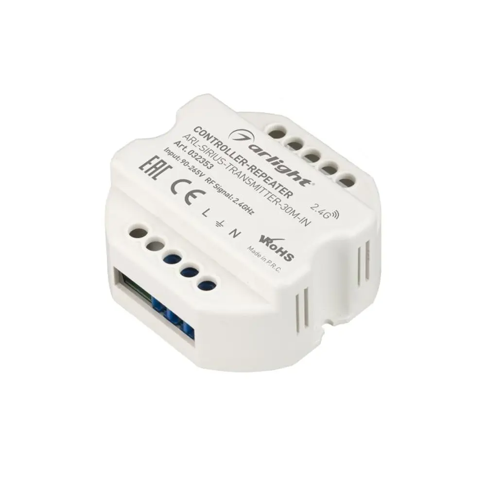 Фото 4 Контроллер Arlight-Усилитель Arlight ARL-SIRIUS-TRANSMITTER-30M-IN 230V 2.4G 032353 Фото 4 Контроллер Arlight-Усилитель Arlight ARL-SIRIUS-TRANSMITTER-30M-IN 230V 2.4G 032353