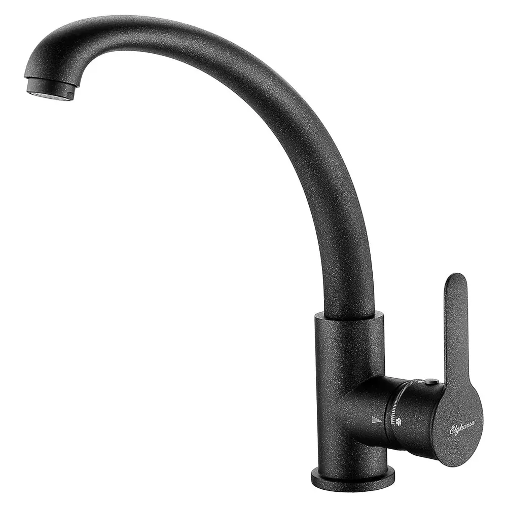 Фото Однорычажный смеситель Elghansa 5661097-anthracite 23.5 цвет черный Фото Однорычажный смеситель Elghansa 5661097-anthracite 23.5 цвет черный