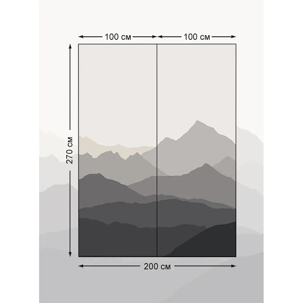 Фото 2 Фотообои флизелиновые Barton Wall 200х270 см Природа Горы