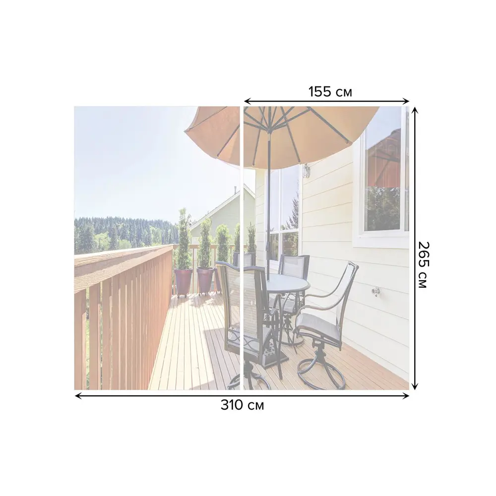 Фото 3 Тюль на шторной ленте На свежем воздухе 310х265 см рисунок природный цвет коричневый Фото 3 Тюль на шторной ленте На свежем воздухе 310х265 см рисунок природный цвет коричневый