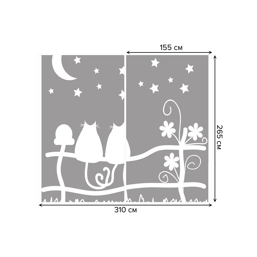 Фото 3 Тюль на шторной ленте Ласковый вечер 310х265 см цвет белый Фото 3 Тюль на шторной ленте Ласковый вечер 310х265 см цвет белый