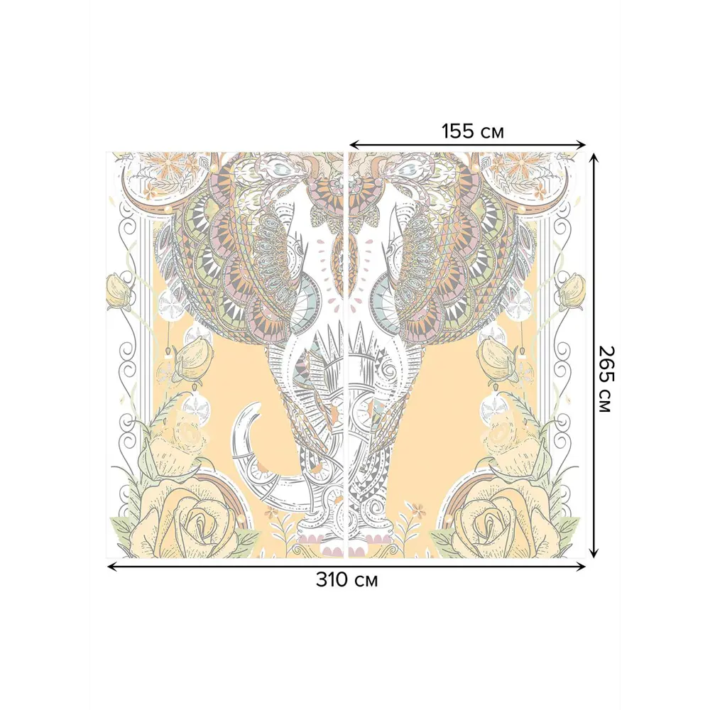 Фото 3 Тюль на шторной ленте Сказочный вихрь 310х265 см рисунок вензель цвет оранжевый Фото 3 Тюль на шторной ленте Сказочный вихрь 310х265 см рисунок вензель цвет оранжевый