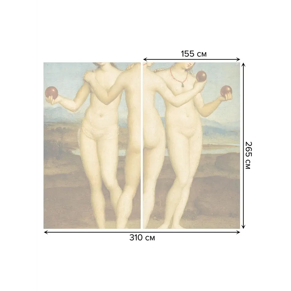 Фото 3 Тюль на шторной ленте Три грации 310х265 см цвет коричневый Фото 3 Тюль на шторной ленте Три грации 310х265 см цвет коричневый