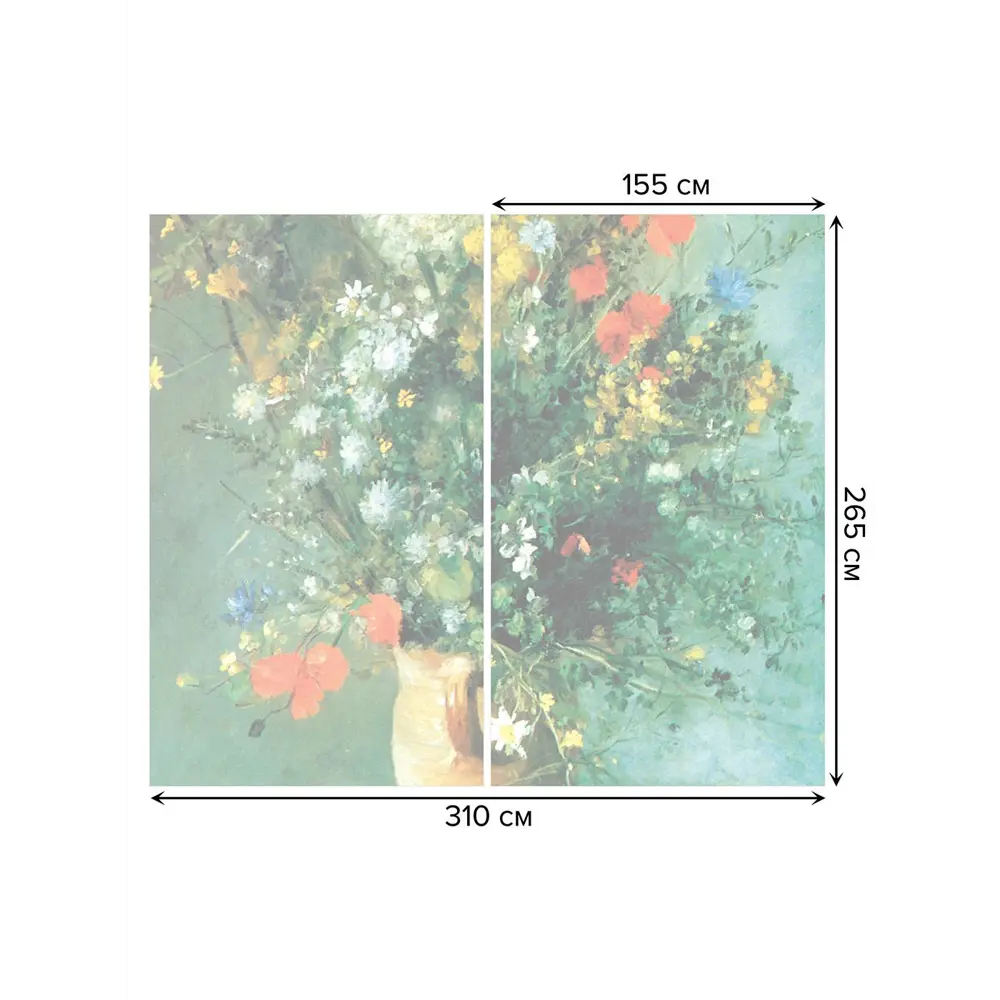 Фото 3 Тюль на шторной ленте Цветы в вазе 310х265 см рисунок вензель цвет коричневый Фото 3 Тюль на шторной ленте Цветы в вазе 310х265 см рисунок вензель цвет коричневый