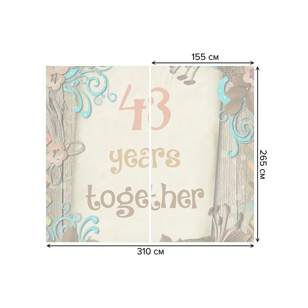 Фото 3 Тюль на шторной ленте 43 года вместе 310х265 см цвет красный