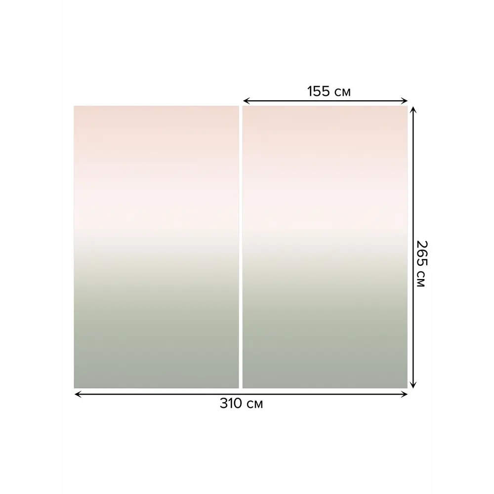 Фото 3 Тюль на шторной ленте Пустыня красок-1 310х265 см цвет зеленый Фото 3 Тюль на шторной ленте Пустыня красок-1 310х265 см цвет зеленый