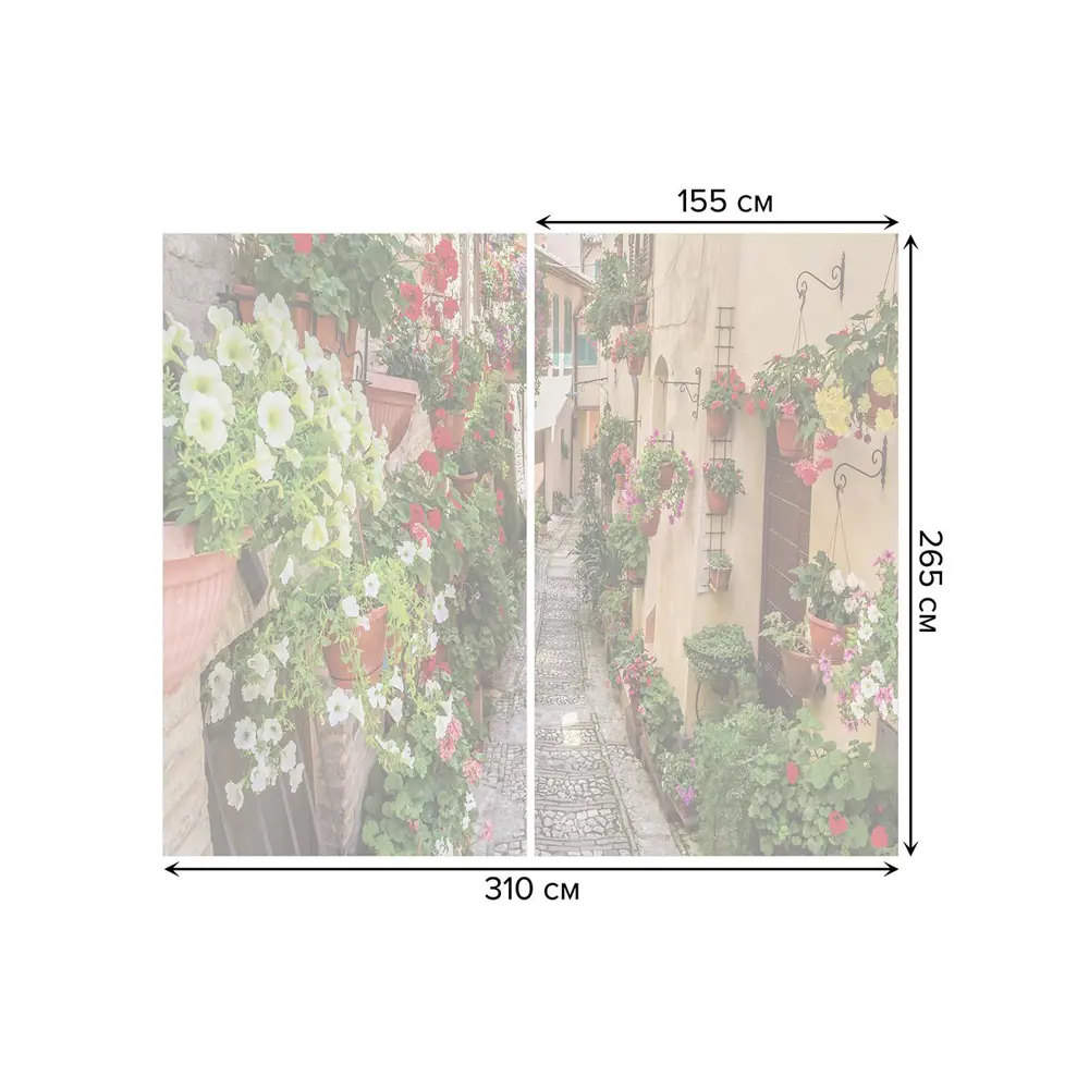 Фото 3 Тюль на шторной ленте Изобилие вазонов 310х265 см рисунок природный цвет коричневый Фото 3 Тюль на шторной ленте Изобилие вазонов 310х265 см рисунок природный цвет коричневый