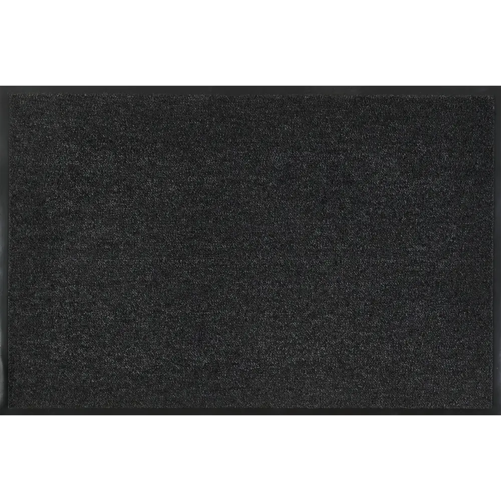Фото Коврик придверный полипропилен 90x150 см цвет серый Фото Коврик придверный полипропилен 90x150 см цвет серый