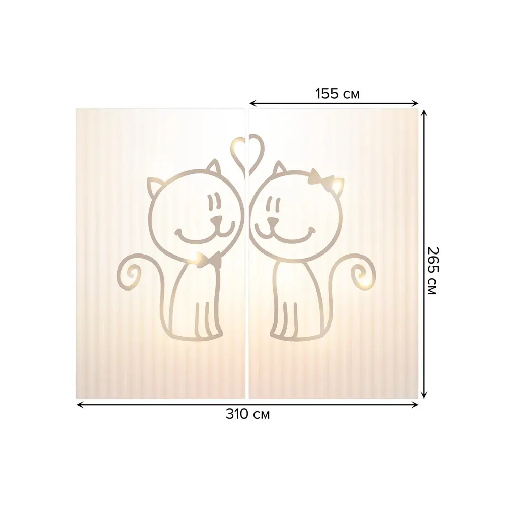 Фото 3 Тюль на шторной ленте Взгляд нежности 310х265 см цвет темно-бежевый Фото 3 Тюль на шторной ленте Взгляд нежности 310х265 см цвет темно-бежевый