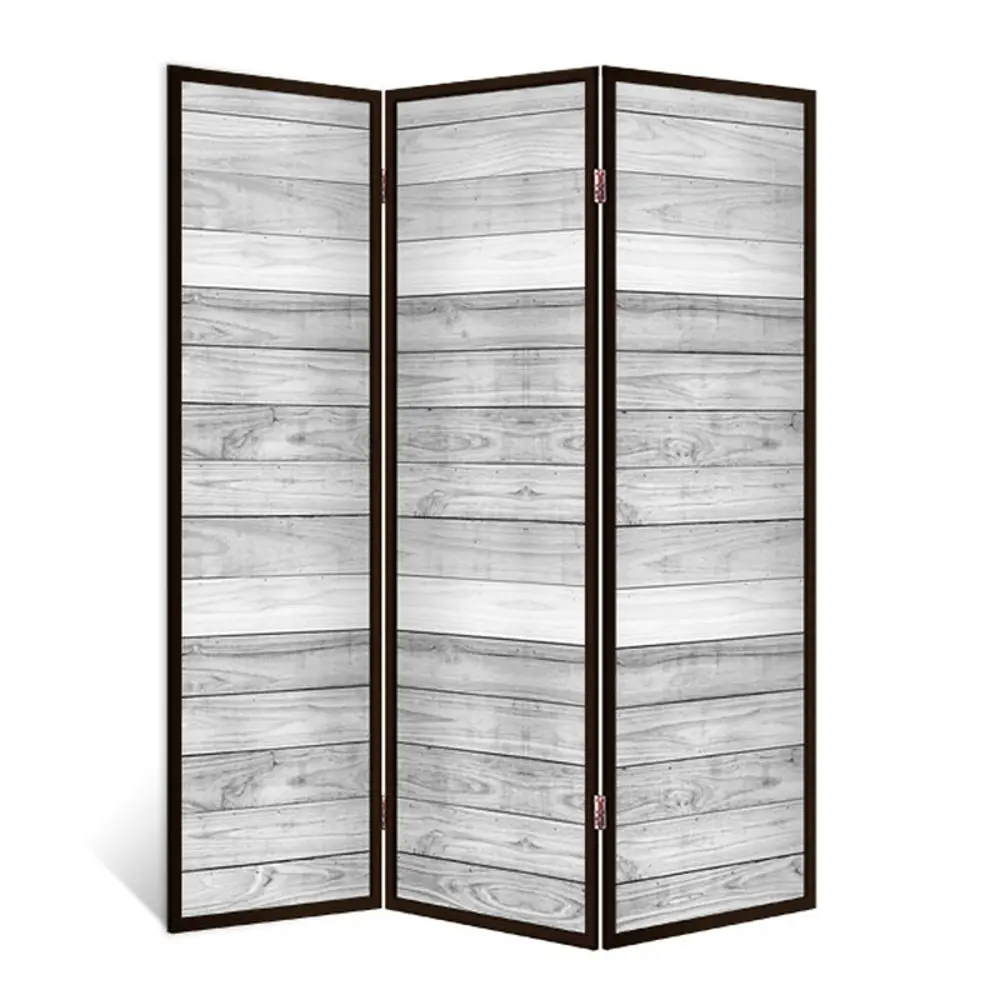 Фото Ширма перегородка для комнаты деревянная "Залп" двухсторонняя с картинкой (уют) 3 створки венге 176х140 см 11 кг