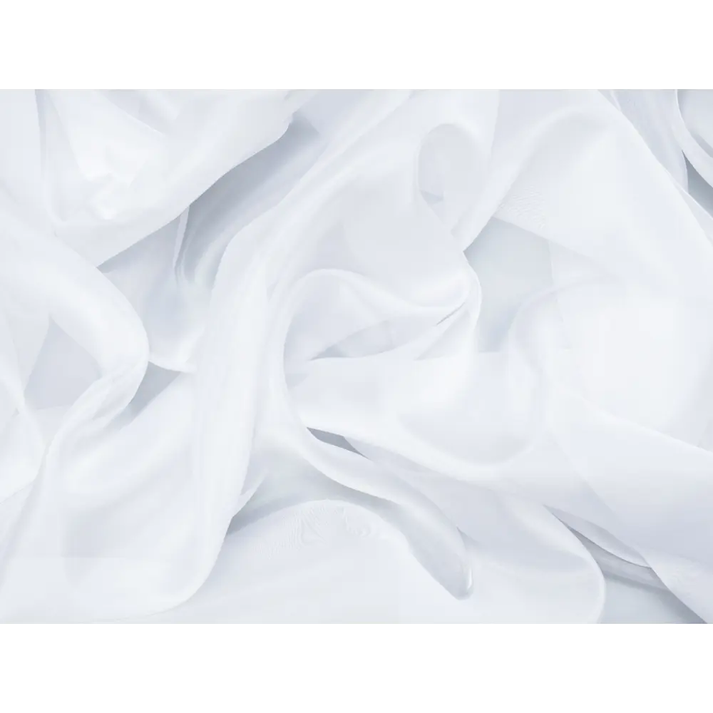 Фото 3 Тюль на шторной ленте Органза Сатин 400x260 см цвет белый Фото 3 Тюль на шторной ленте Органза Сатин 400x260 см цвет белый
