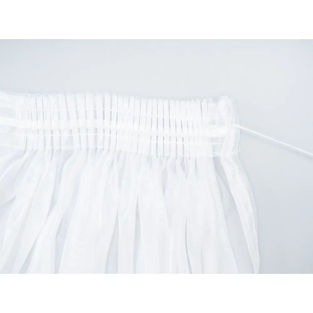 Фото 12 Тюль на шторной ленте Органза Сатин 500x250 см цвет белый Фото 12 Тюль на шторной ленте Органза Сатин 500x250 см цвет белый