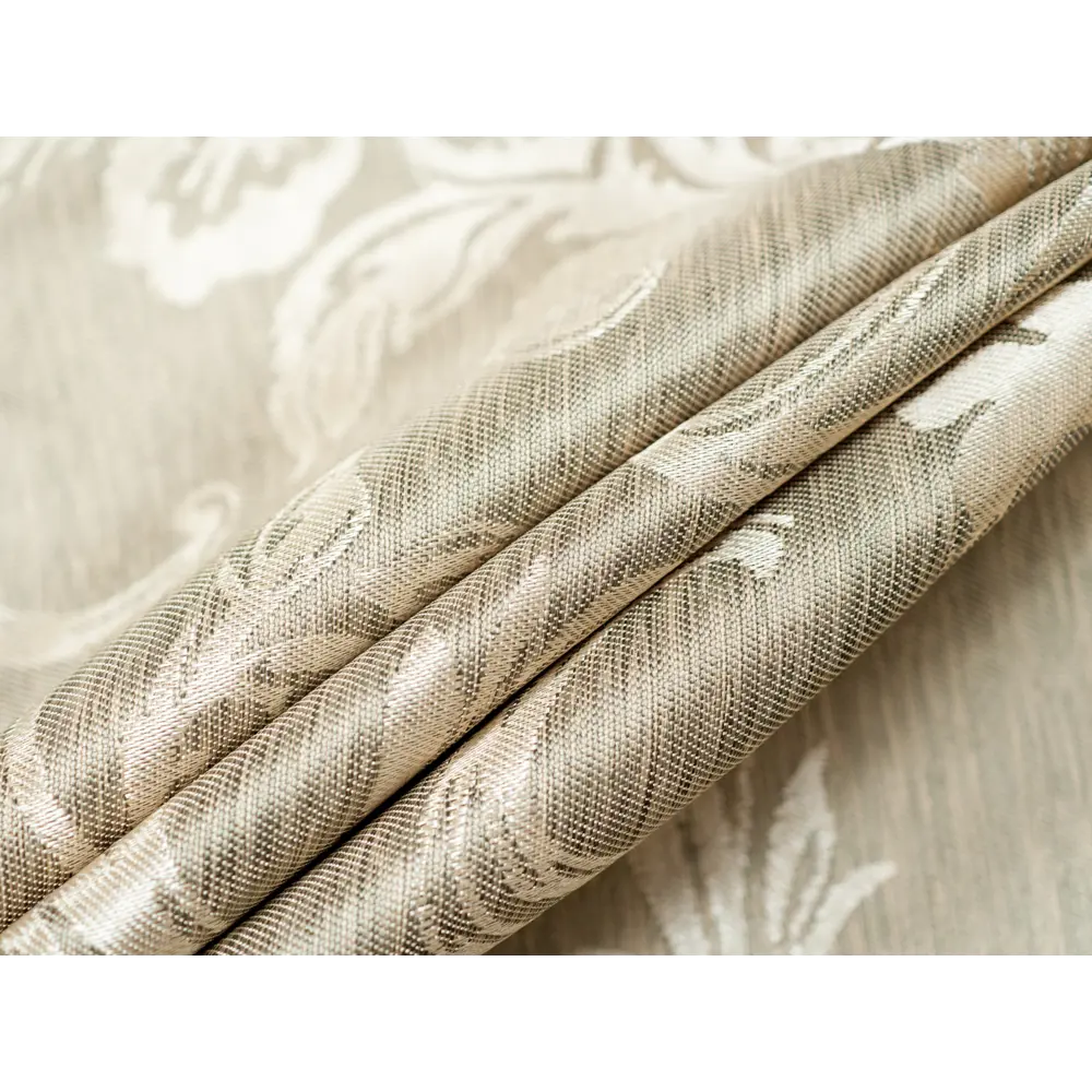 Фото 4 Штора на шторной ленте Пион 170x270 см рисунок растительный цвет зеленый Фото 4 Штора на шторной ленте Пион 170x270 см рисунок растительный цвет зеленый