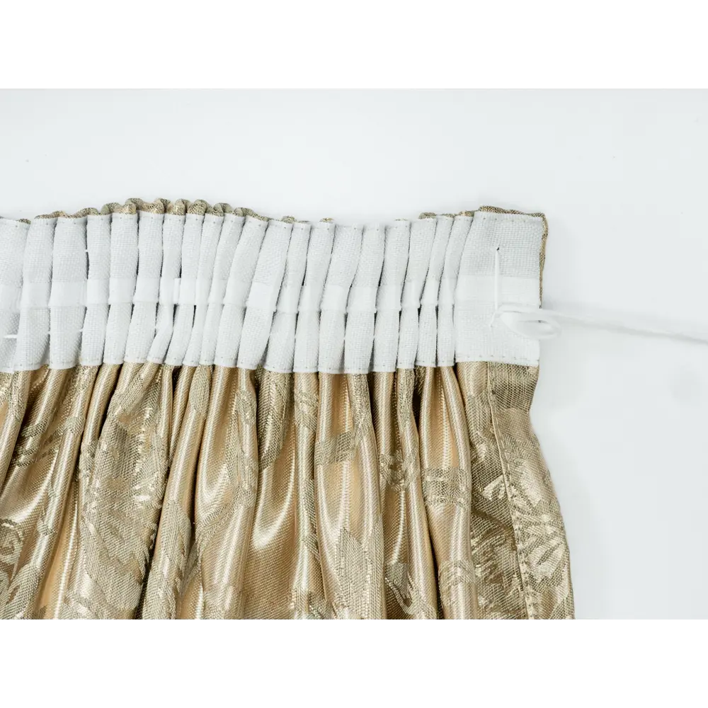 Фото 8 Штора на шторной ленте Пион 170x270 см рисунок растительный цвет зеленый Фото 8 Штора на шторной ленте Пион 170x270 см рисунок растительный цвет зеленый